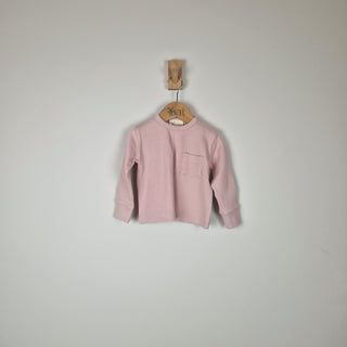 Sample Sale - Pink Kids Long Sleeve Ribbed T-Shirt
