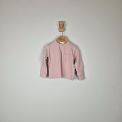 Sample Sale - Pink Kids Long Sleeve Ribbed T-Shirt