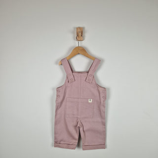 Sample Sale - Pink Kids Cotton Dungaree Shorts