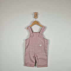 Sample Sale - Pink Kids Cotton Dungaree Shorts