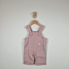 Sample Sale - Pink Kids Cotton Dungaree Shorts