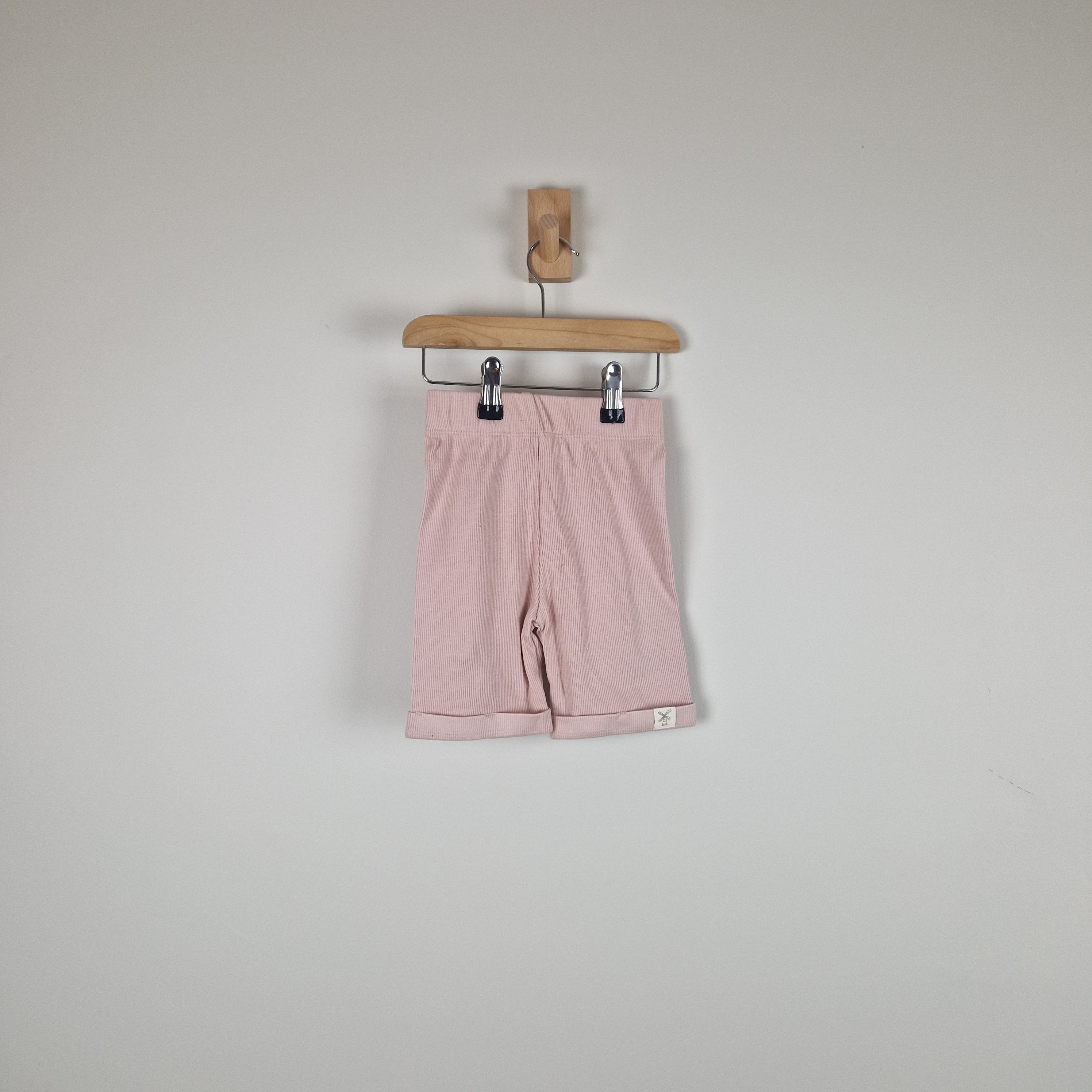 Sample Sale - Pink Kids Ribbed Organic Shorts