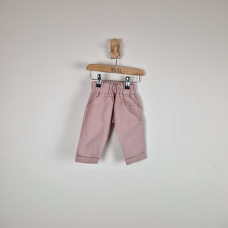 Sample Sale - Pink Kids Chino Style Elasticated Trousers