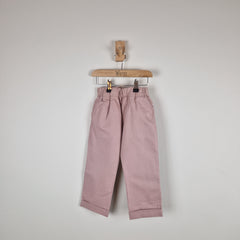Sample Sale - Pink Kids Chino Style Elasticated Trousers