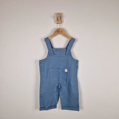Sample Sale - Blue Kids Cotton Dungaree Shorts