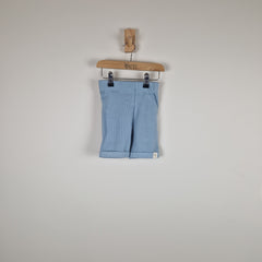 Sample Sale - Blue Kids Ribbed Organic Shorts