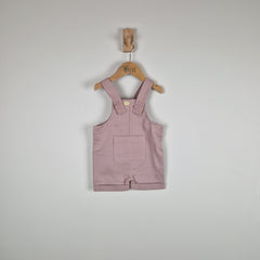 Sample Sale - Pink Kids Cotton Dungaree Shorts