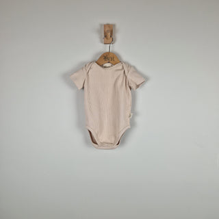 Sample Sale - Oat Short Sleeve Baby Bodysuit