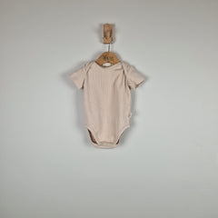 Sample Sale - Oat Short Sleeve Baby Bodysuit