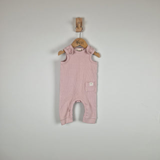 Sample Sale - Pink Sleeveless Rib Baby Romper