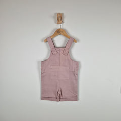 Sample Sale - Pink Kids Cotton Dungaree Shorts