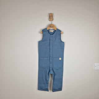 Sample Sale - Blue Kids Sleeveless Overall