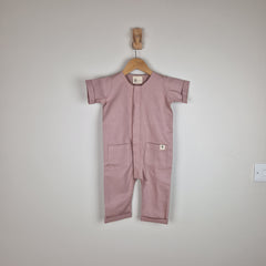 Sample Sale - Pink Kids Short Sleeve Overall
