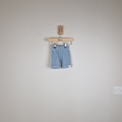 Sample Sale - Blue Kids Ribbed Organic Shorts