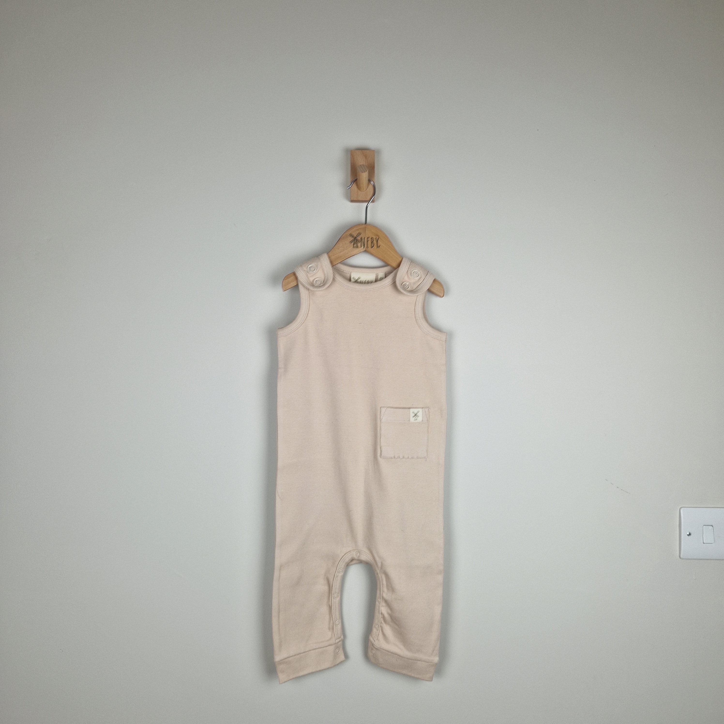 Sample Sale - Oat Sleeveless Rib Baby Romper