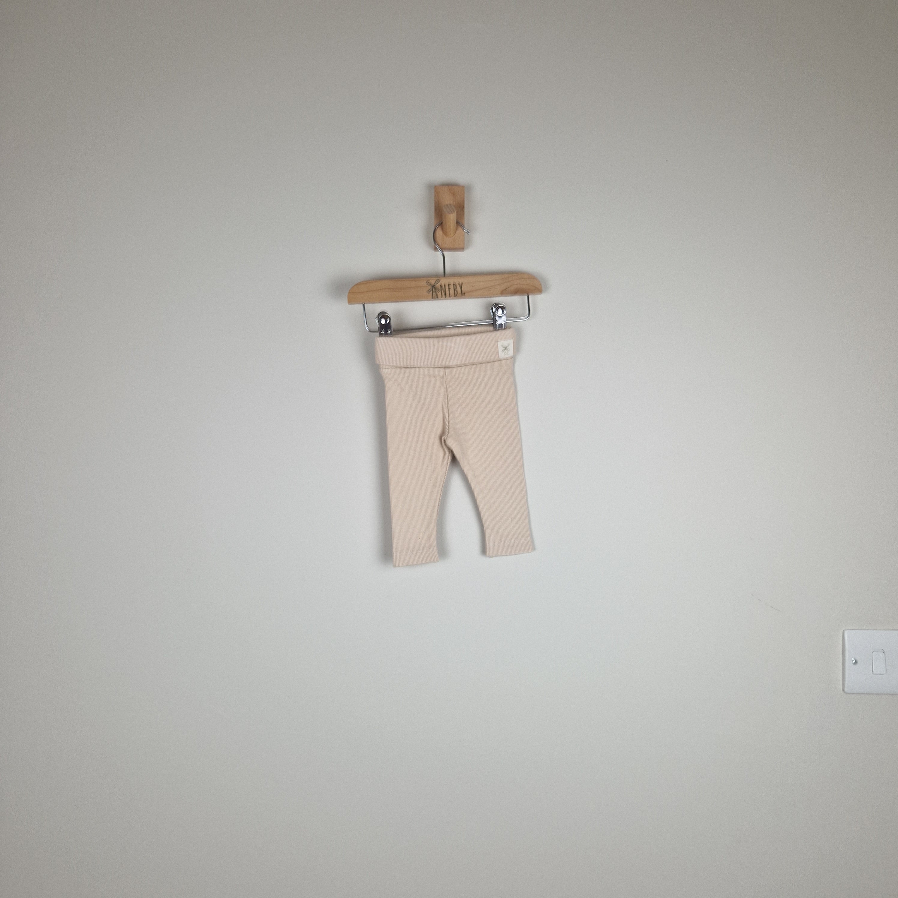 Sample Sale - Oat Organic Ribbed Baby Leggings