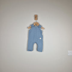 Sample Sale - Blue Sleeveless Rib Baby Romper