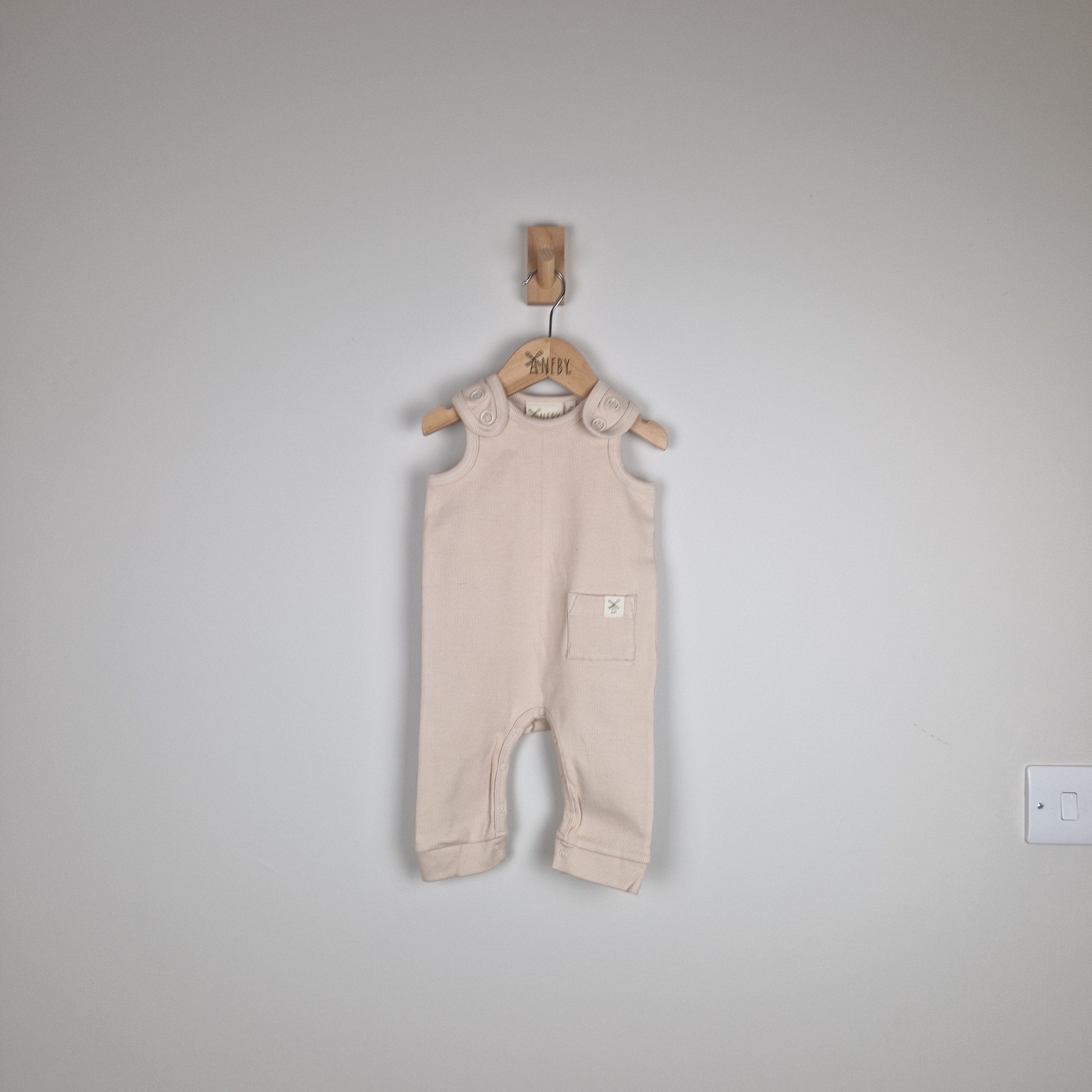 Sample Sale - Oat Sleeveless Rib Baby Romper