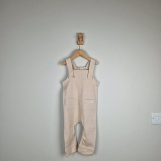 Sample Sale - Oat Baby Ribbed Cotton Dungarees