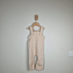 Sample Sale - Oat Baby Ribbed Cotton Dungarees