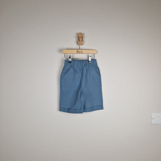 Sample Sale - Blue Kids Elasticated Chino Shorts