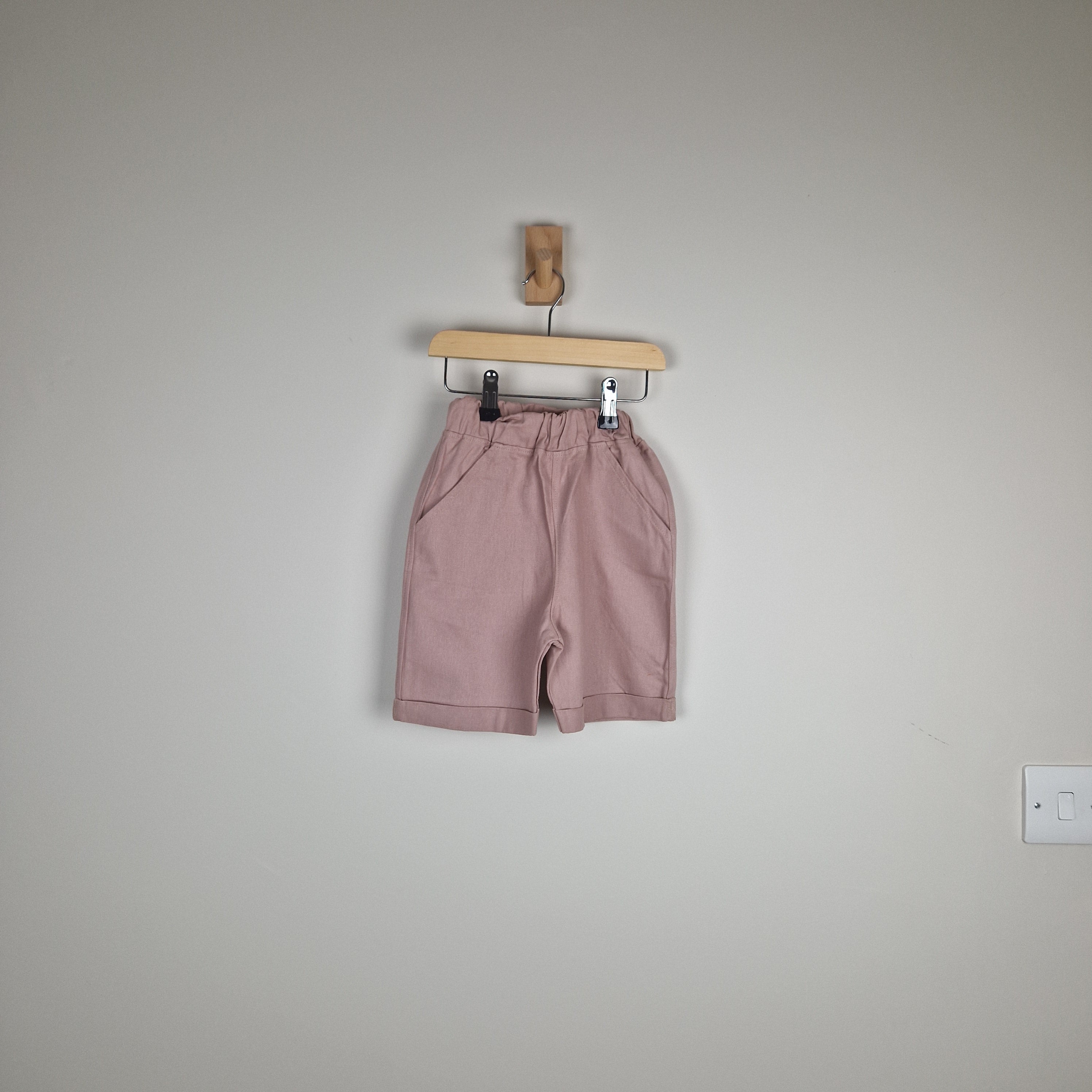 Sample Sale - Pink Kids Elasticated Chino Shorts