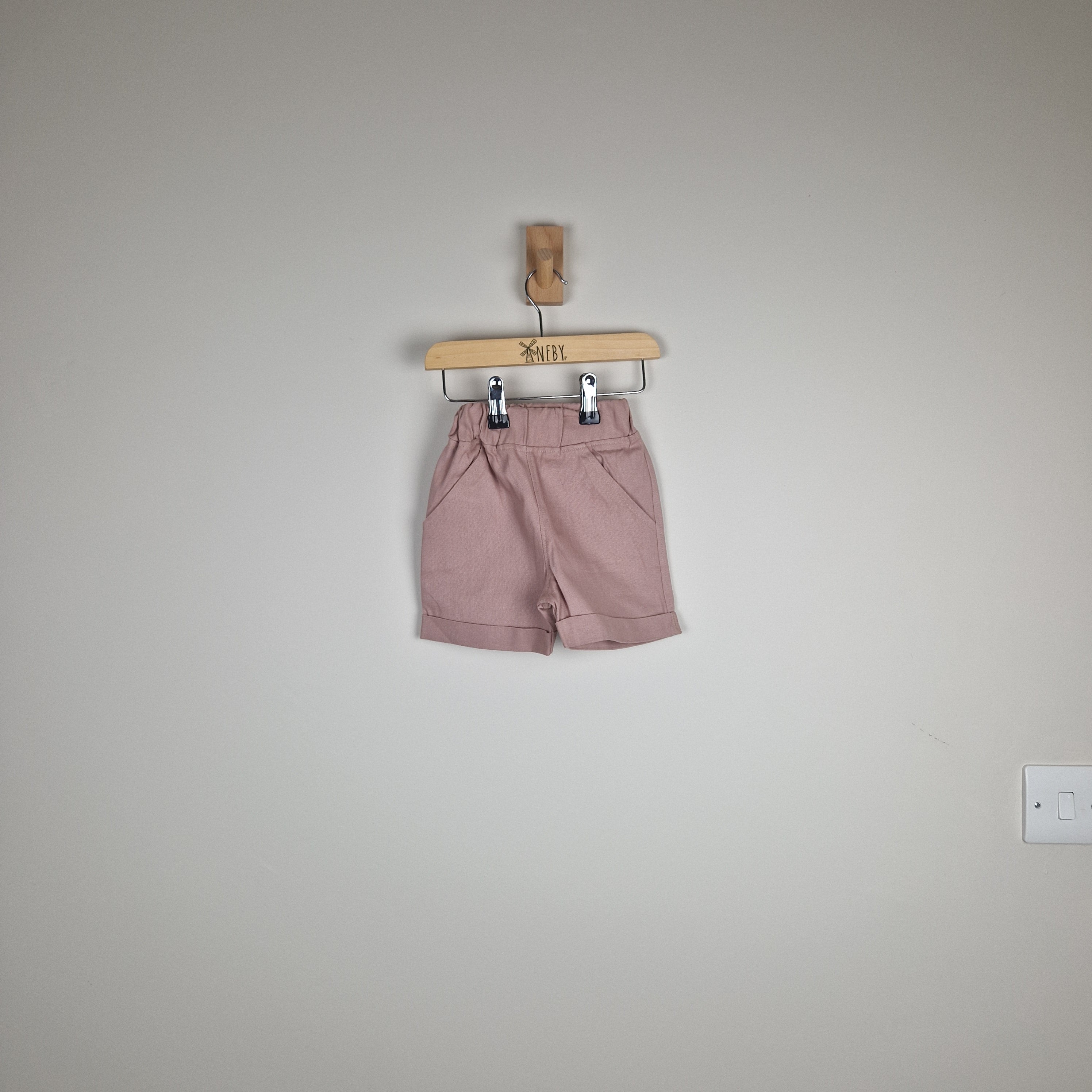 Sample Sale - Pink Kids Elasticated Chino Shorts