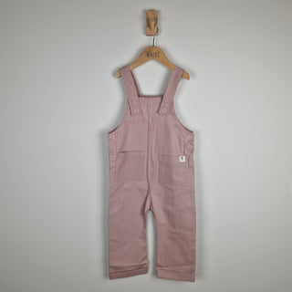 Sample Sale - Pink Kids Dungarees With Patch Pockets
