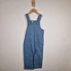 Sample Sale - Blue Kids Dungarees With Patch Pockets