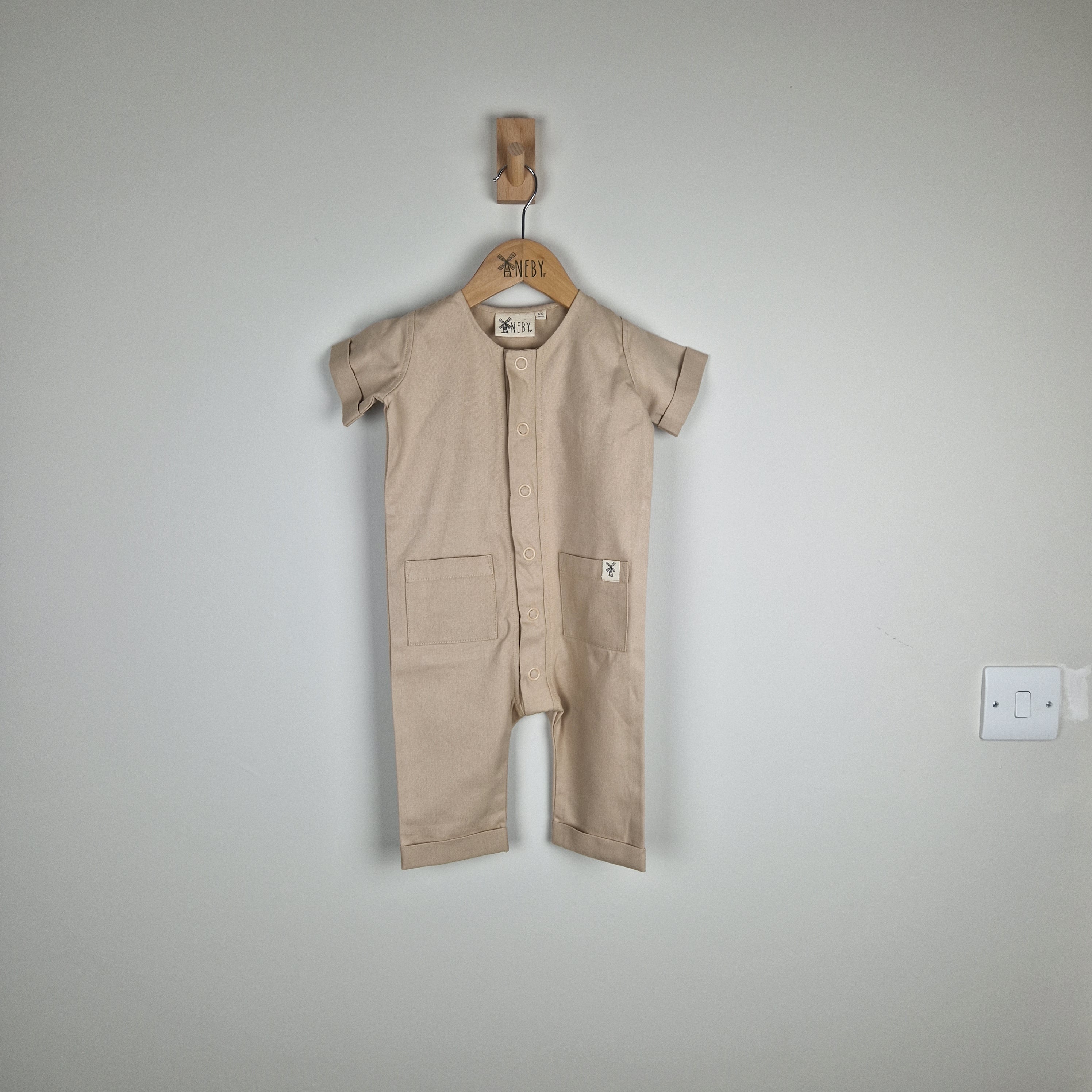 Sample Sale - Oat Kids Short Sleeve Overall