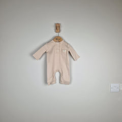 Sample Sale - Oat Baby Jumpsuit in Ribbed Cotton