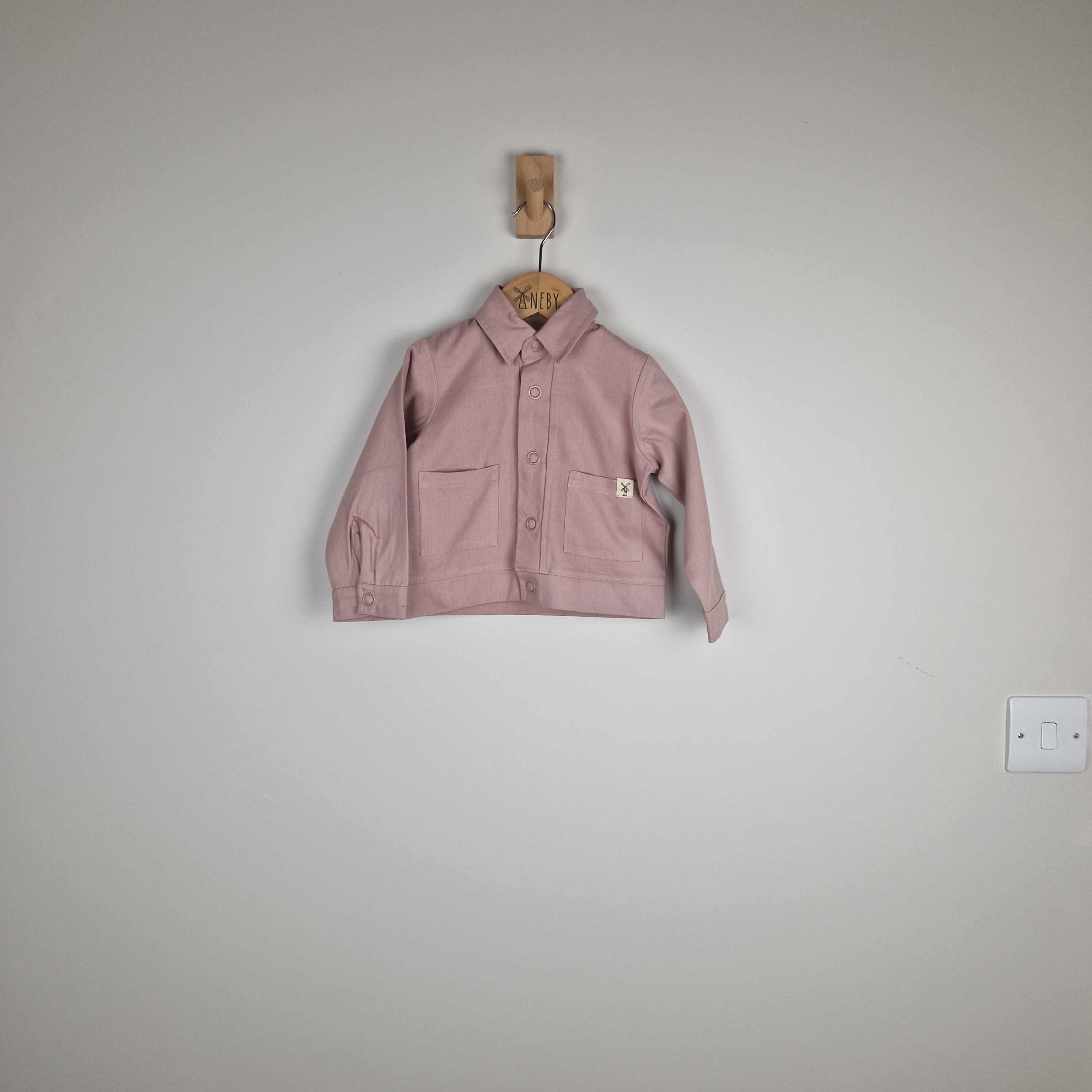 Sample Sale - Pink Kids Organic Cotton Shacket