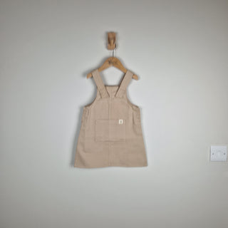 Sample Sale - Oat Girls Organic Cotton Dungaree Dress