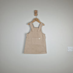 Sample Sale - Oat Girls Organic Cotton Dungaree Dress