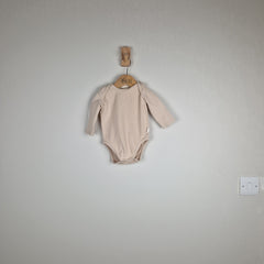 Sample Sale - Oat Ribbed Bodysuit with Long Sleeves for Babies