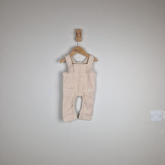 Sample Sale - Oat Baby Ribbed Cotton Dungarees
