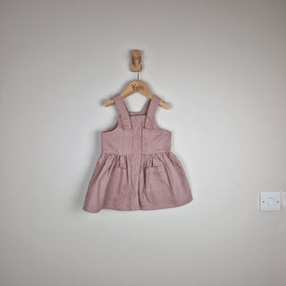 Sample Sale - Pink Girls Pleated Dress With Straps