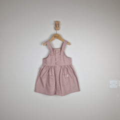 Sample Sale - Pink Girls Pleated Dress With Straps
