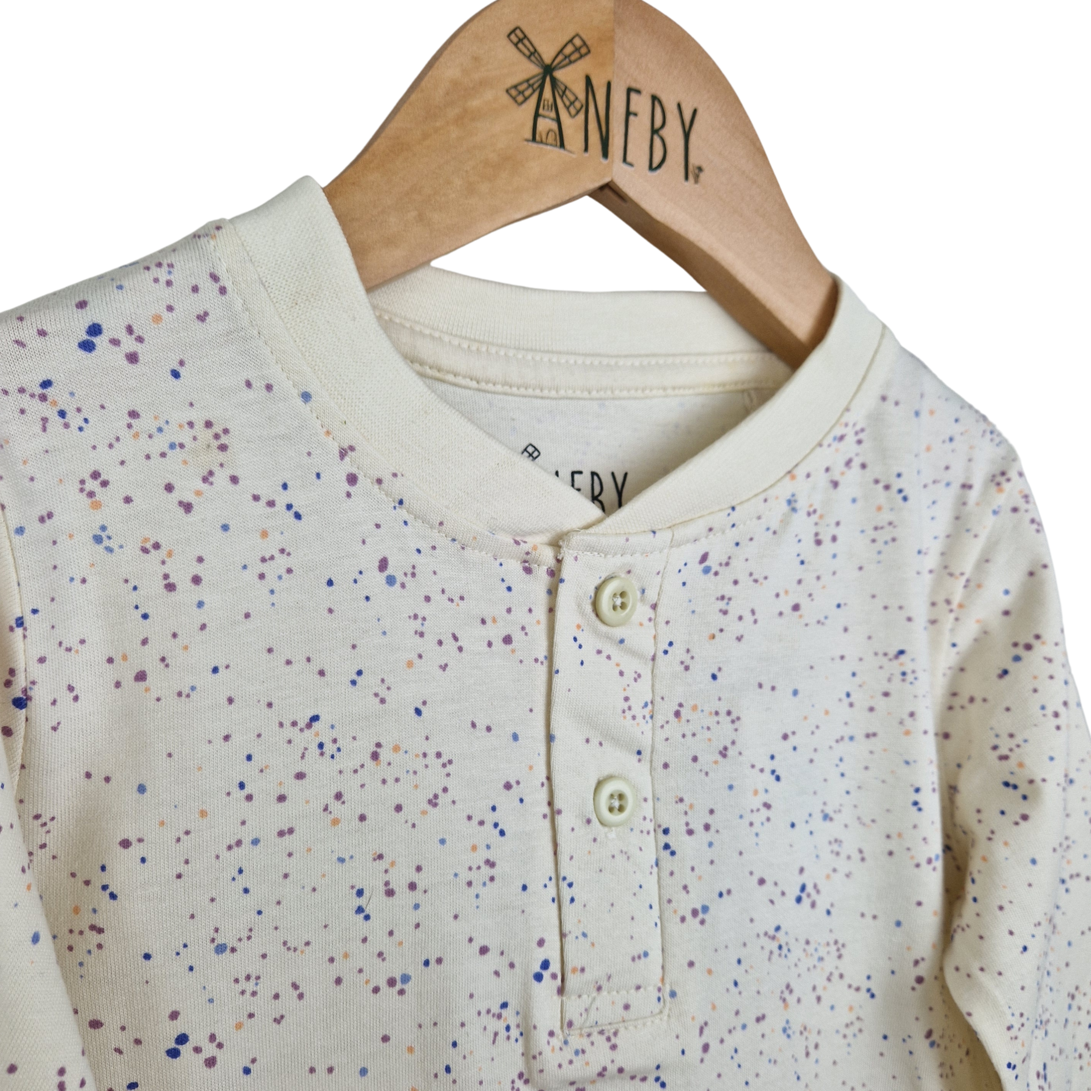 Kids Long Sleeve Ecru T-shirt