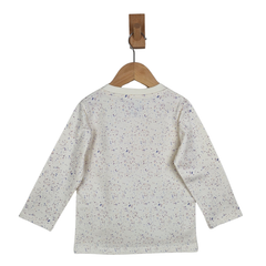 Kids Long Sleeve Ecru T-shirt