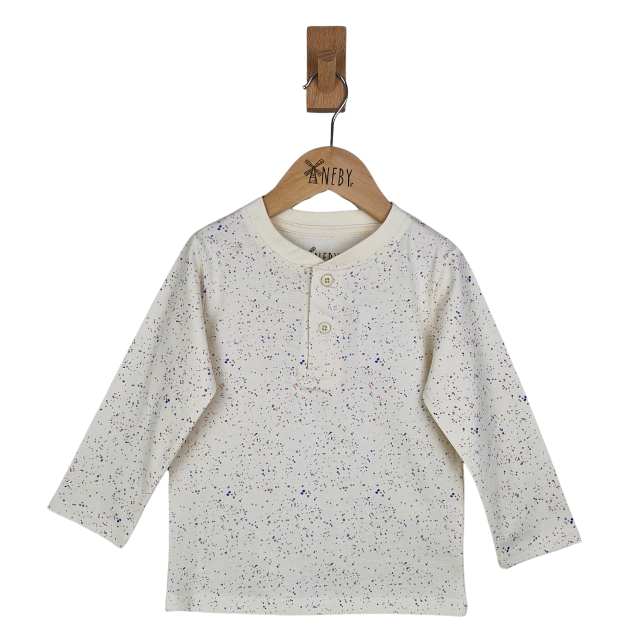 Kids Long Sleeve Ecru T-shirt